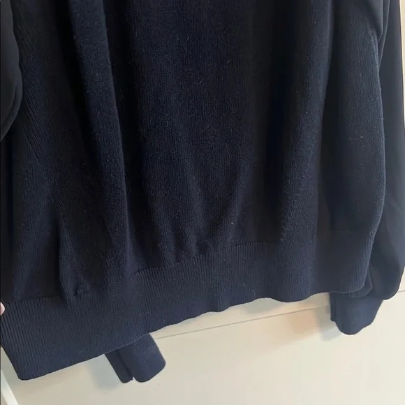 LOFT Women's navy blue cold shoulder Top - Picture 5 of 10